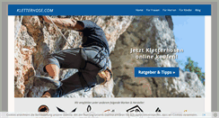 Desktop Screenshot of kletterhose.com